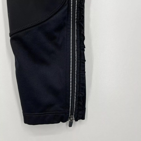 Athleta Leggings Women's Size S Black Elastic Waist Logo Skinny Ankle Zip - Picture 6 of 10